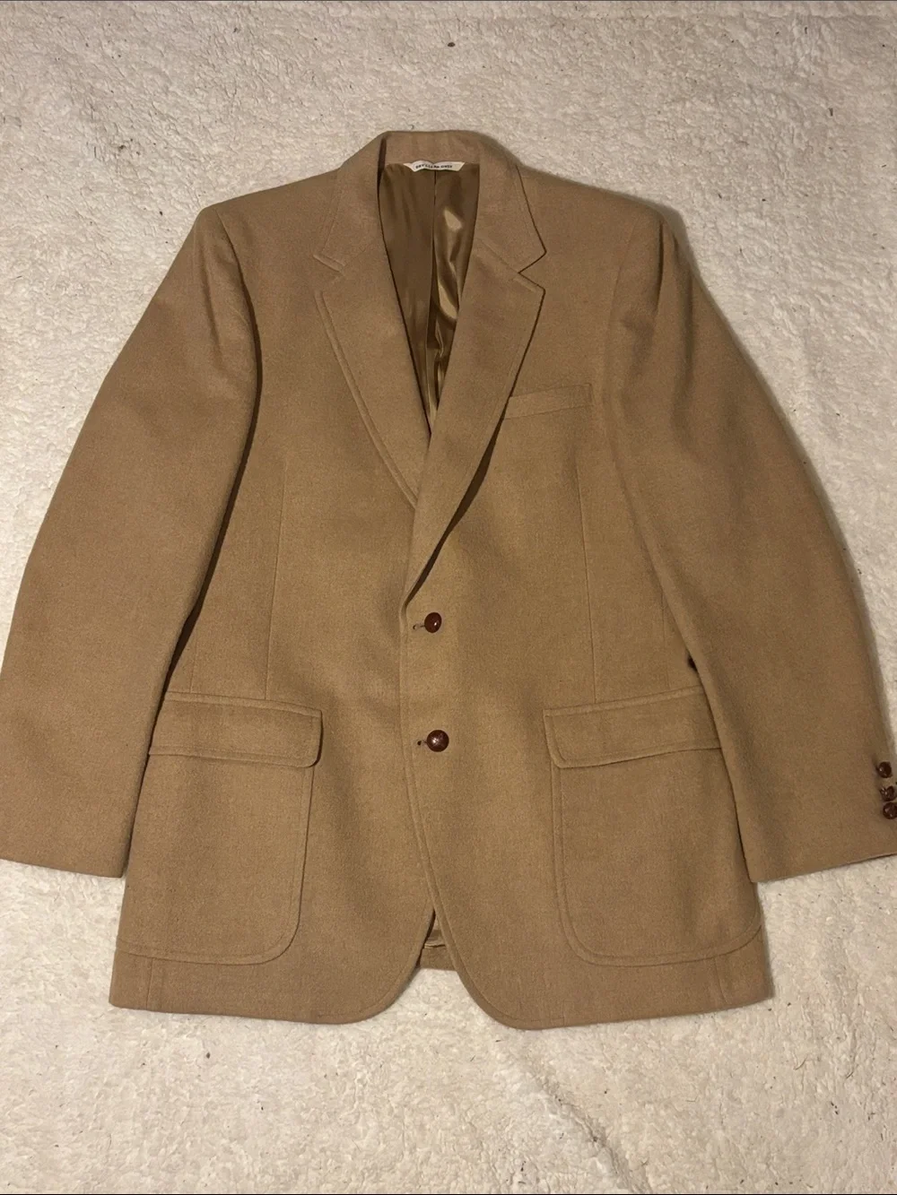Saks Fifth Avenue Camel Brown Wool Sport Coat
